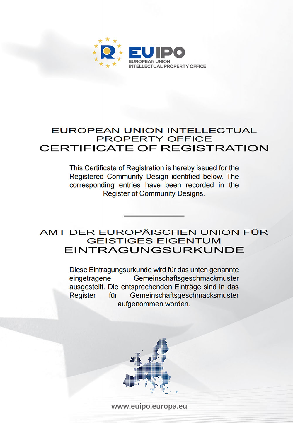 EU Patent Certificate